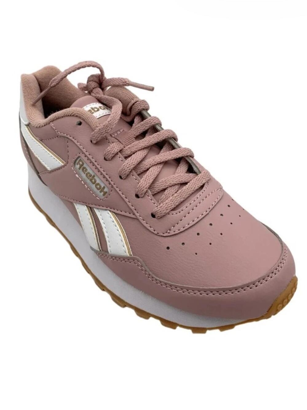 Reebok Women's Rewind Run Athletic Sneaker Smoros/White/Rosegold 6.5